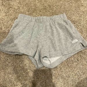 Grey Cloth North Face Shorts